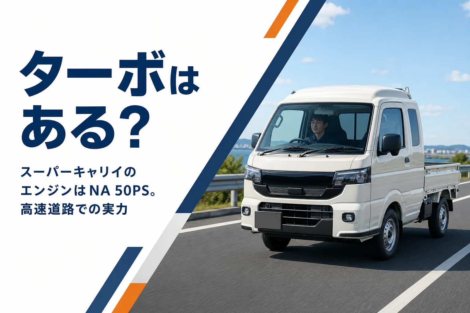 スーパーキャリイのエンジンと高速道路での走りを解説する記事のアイキャッチ