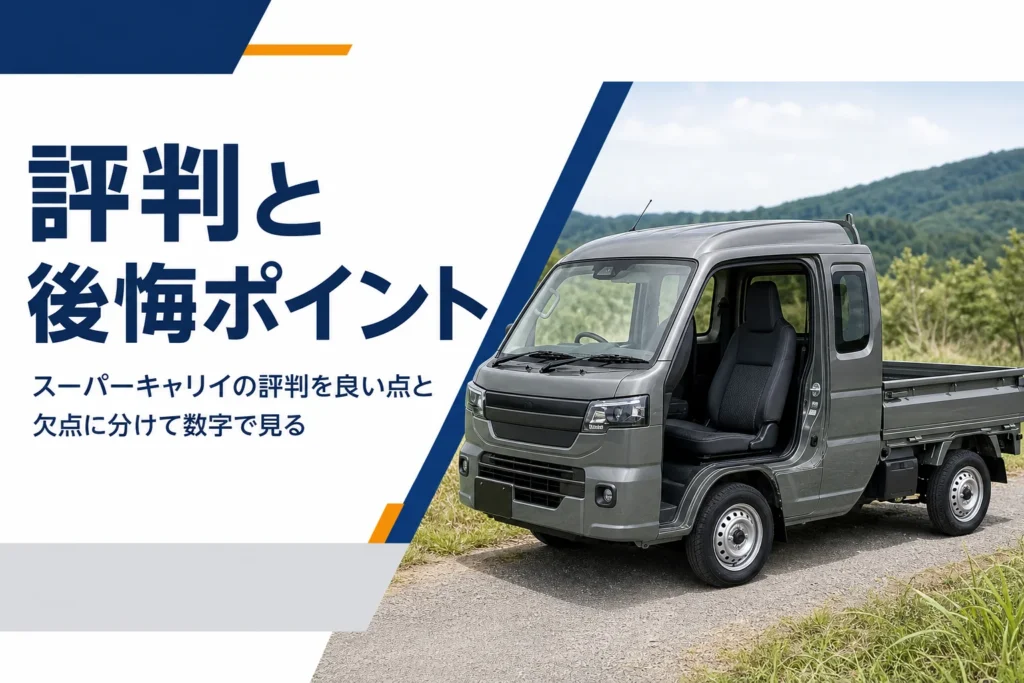 運転席を倒したスーパーキャリイのキャビン