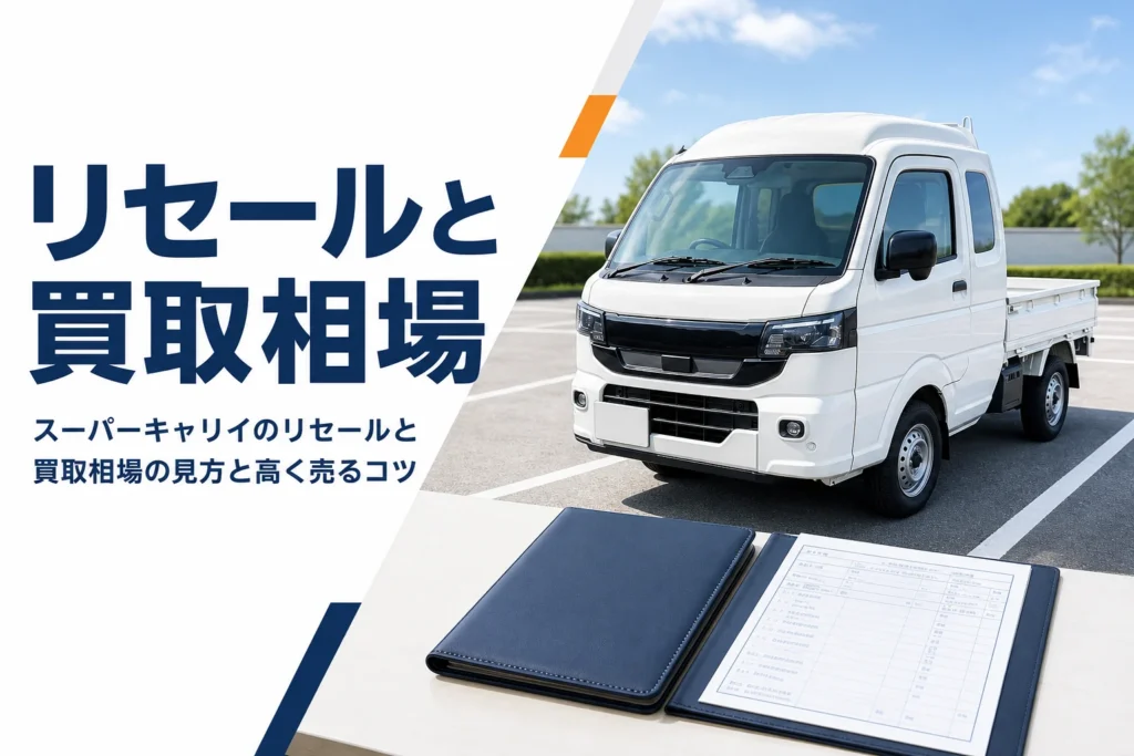 売却前に整えたスーパーキャリイと書類