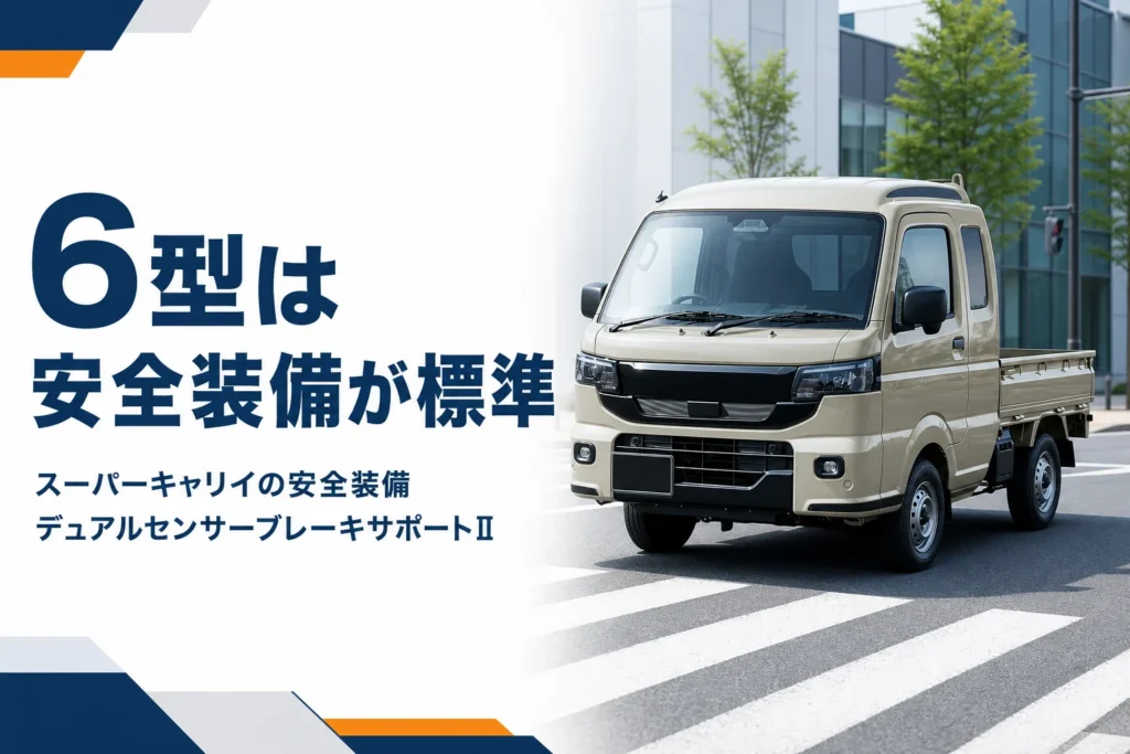 スーパーキャリイの安全装備を解説する記事のアイキャッチ